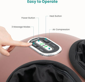 Nekteck Shiatsu Foot Massager Machine with Heat - 2026 Upgraded (HSA/FSA Eligible) - Malisa Mobility