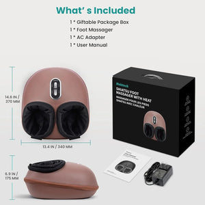 Nekteck Shiatsu Foot Massager Machine with Heat - 2026 Upgraded (HSA/FSA Eligible) - Malisa Mobility