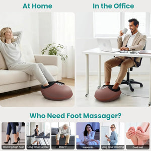 Nekteck Shiatsu Foot Massager Machine with Heat - 2026 Upgraded (HSA/FSA Eligible) - Malisa Mobility