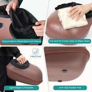 Nekteck Shiatsu Foot Massager Machine with Heat - 2026 Upgraded (HSA/FSA Eligible) - Malisa Mobility
