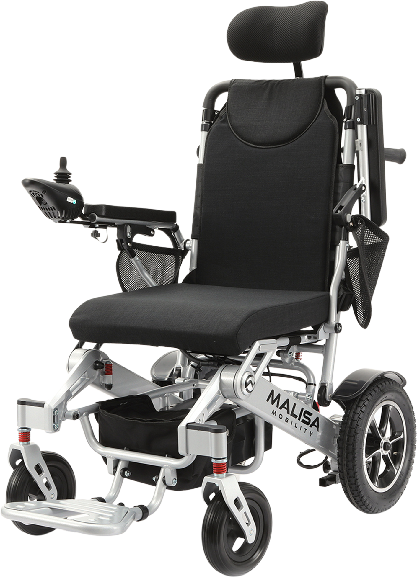 Guide to choosing the right power wheelchair showing drive base and ergonomic seating options