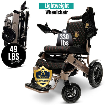 Electric Wheelchair IQ-8000 Remote Controlled Lightweight Leather Cushion
