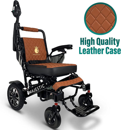Electric Wheelchair Lightweight Folding Airline Approved Remote Control 350 lbs. 13 Miles