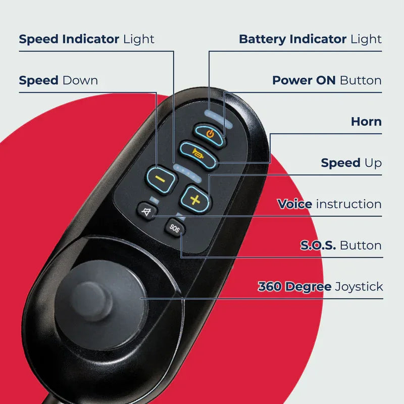 Long Range Folding Electric Wheelchair | 20 Mile Range | WX8000 - Malisa Mobility