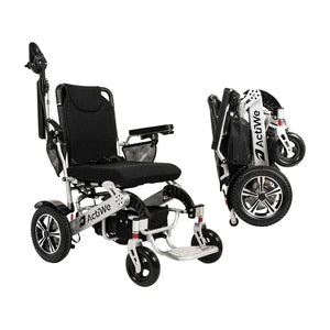 Long Range Folding Electric Wheelchair | 20 Mile Range | WX8000 - Malisa Mobility