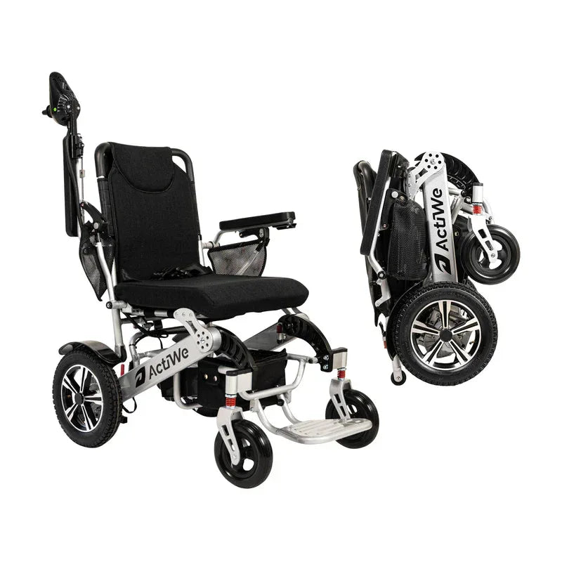Long Range Folding Electric Wheelchair | 20 Mile Range | WX8000 - Malisa Mobility