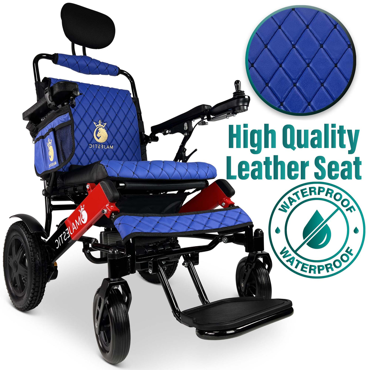 Auto Recline Electric Wheelchair Airline Approved Remote Control