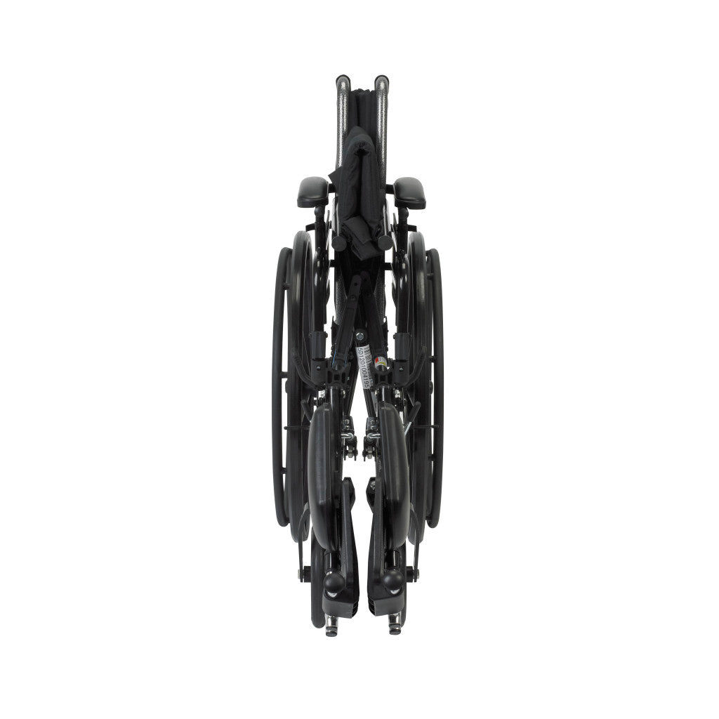 Manual Wheelchair | Adjustable Flip-Back Armrests & Leg Rest Options