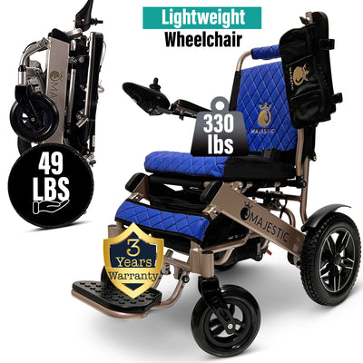 Electric Wheelchair 8000 Remote Controlled Lightweight Leather Cushion