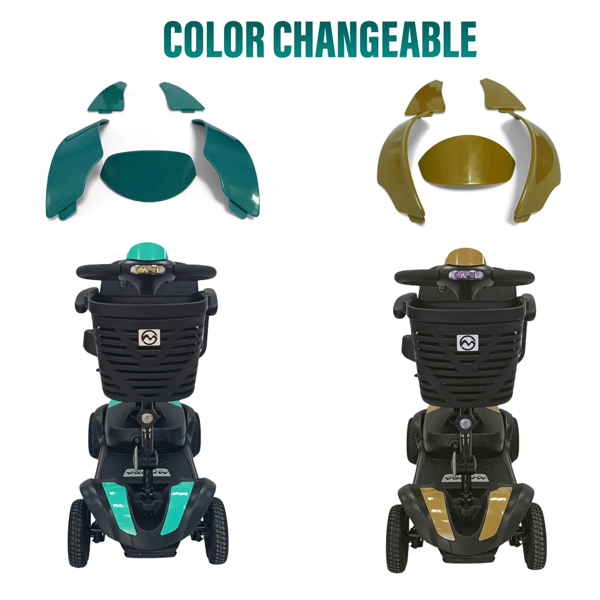 MLS-1 Detachable Mobility Scooters - Long Range - 30 Miles Range - Malisa Mobility