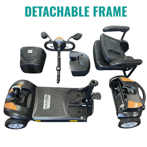 MLS-1 Detachable Mobility Scooters - Long Range - 30 Miles Range - Malisa Mobility