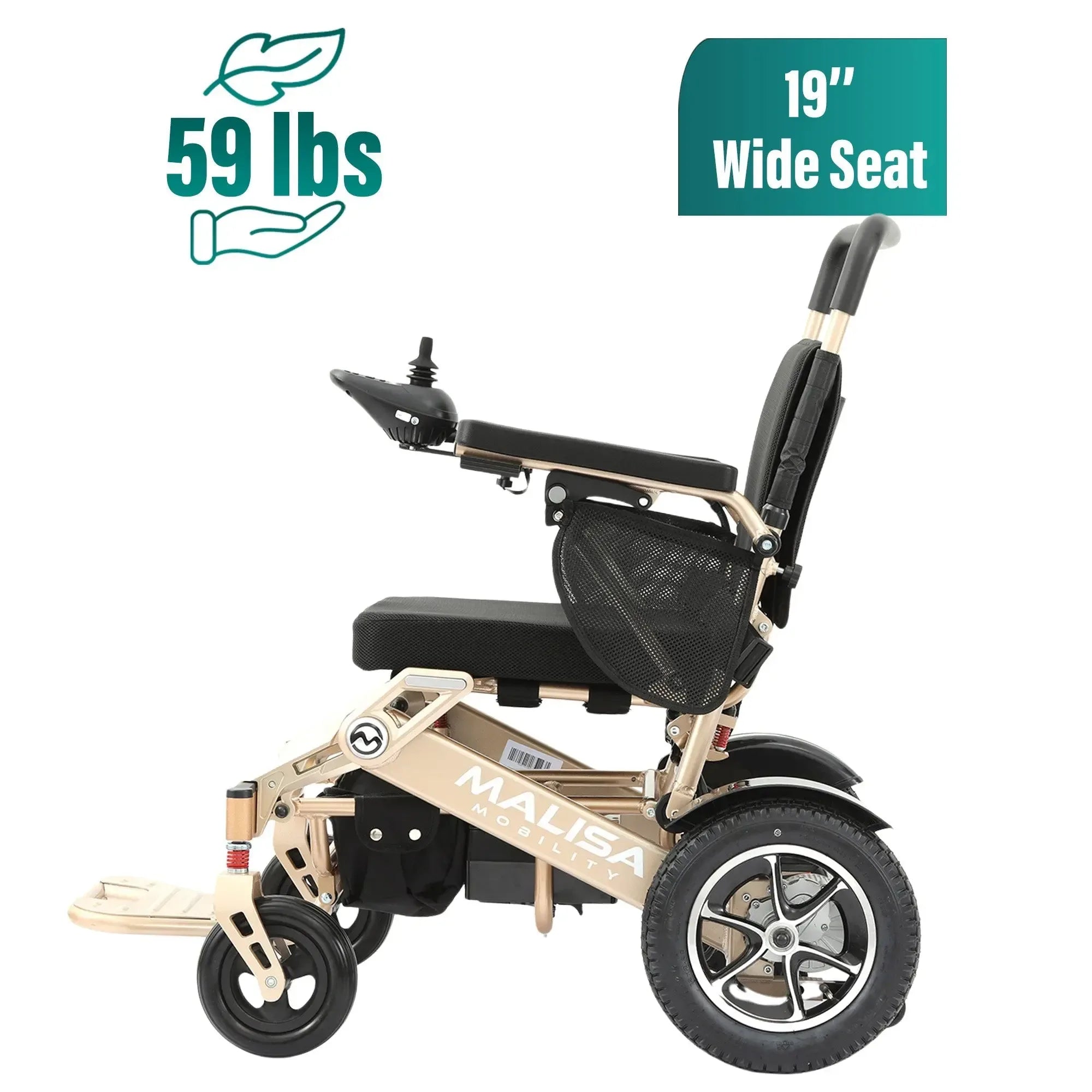 RENTAL - MLS-10AF Malisa Automatic Folding Electric Wheelchair - Malisa Mobility