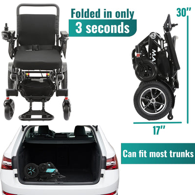 MLS-10AF Malisa Electric Wheelchair Automatic Folding