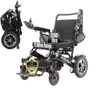 RENTAL - MLS-10AF Malisa Automatic Folding Electric Wheelchair - Malisa Mobility