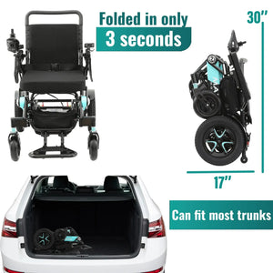 RENTAL - MLS-10AF Malisa Automatic Folding Electric Wheelchair - Malisa Mobility