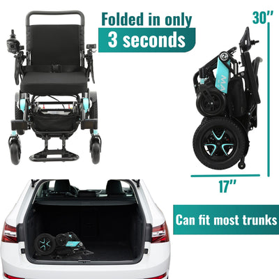 MLS-10AF Malisa Electric Wheelchair - Automatic Folding - Special Edition