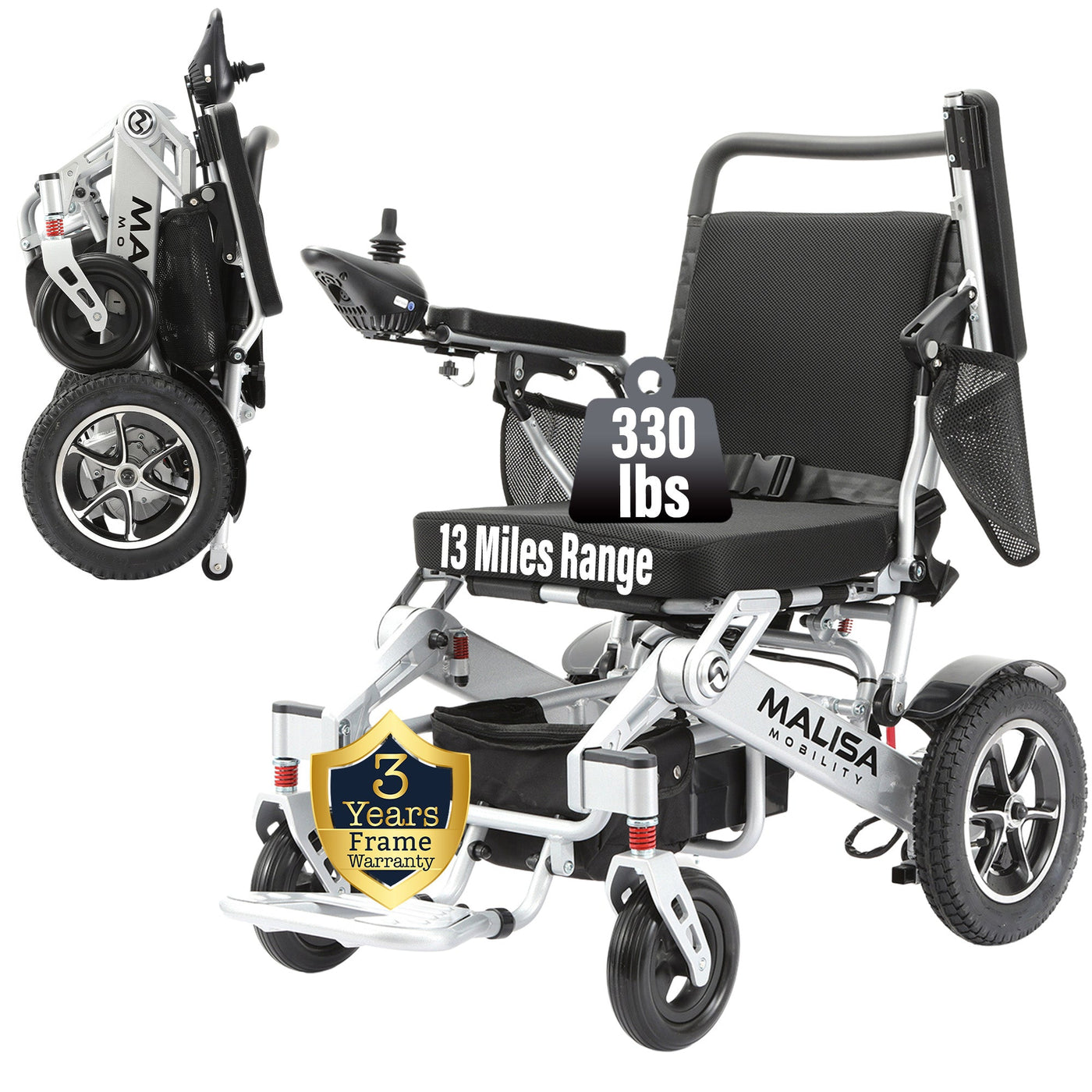 MLS-10AF Malisa Electric Wheelchair Automatic Folding