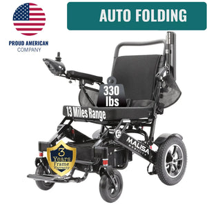 RENTAL - MLS-10AF Malisa Automatic Folding Electric Wheelchair - Malisa Mobility