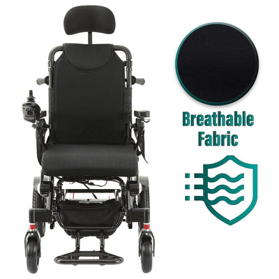 MLS-10AR Malisa Electric Wheelchair - Auto Reclining Backrest