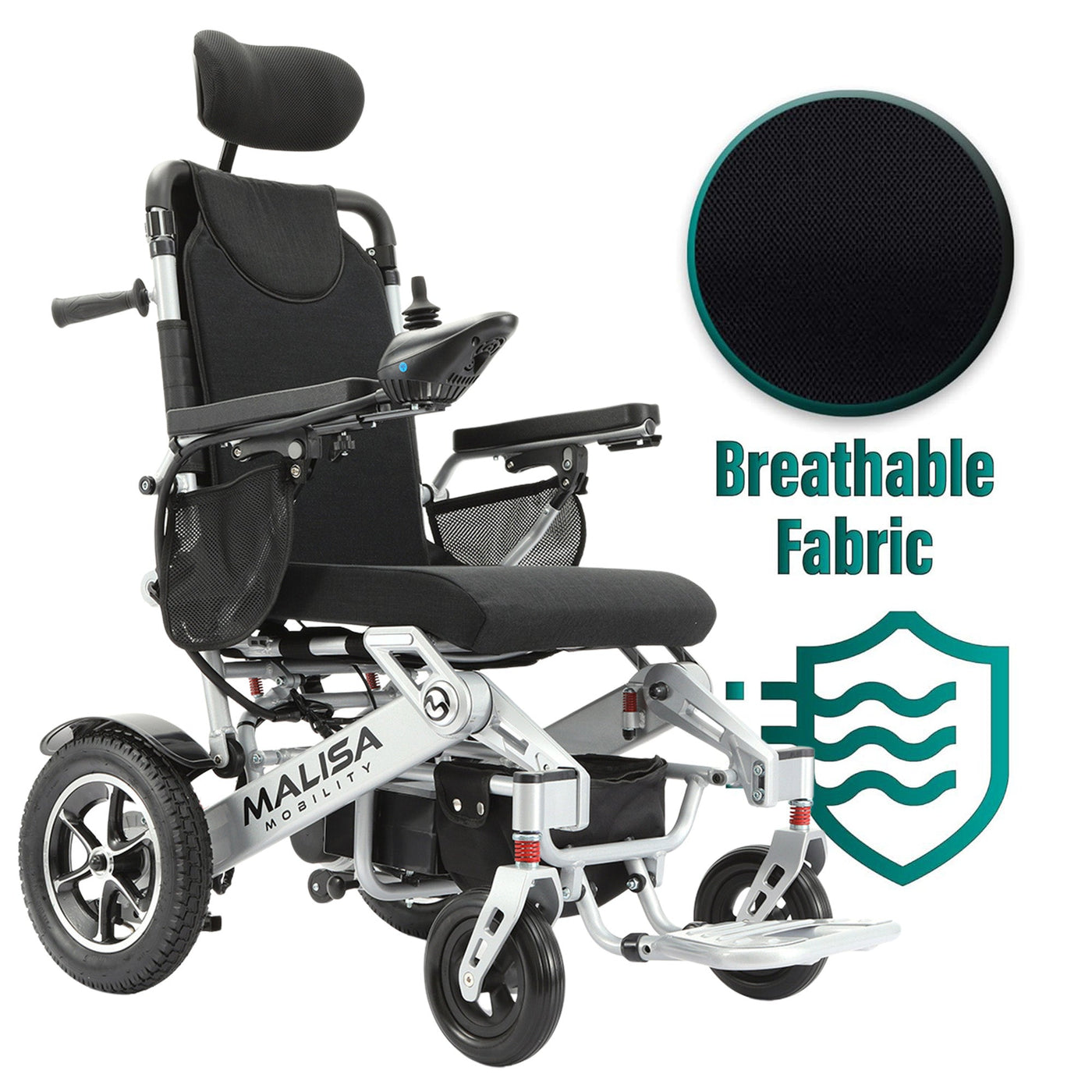 MLS-10AR Malisa Electric Wheelchair - Auto Reclining Backrest