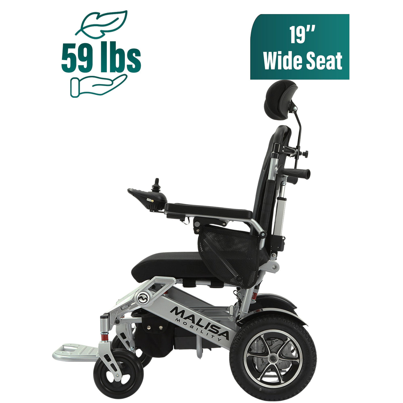 MLS-10AR Malisa Electric Wheelchair - Auto Reclining Backrest