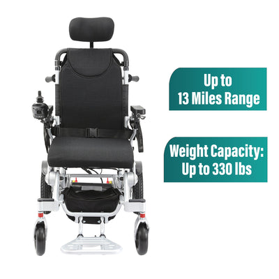 MLS-10AR Malisa Electric Wheelchair - Auto Reclining Backrest