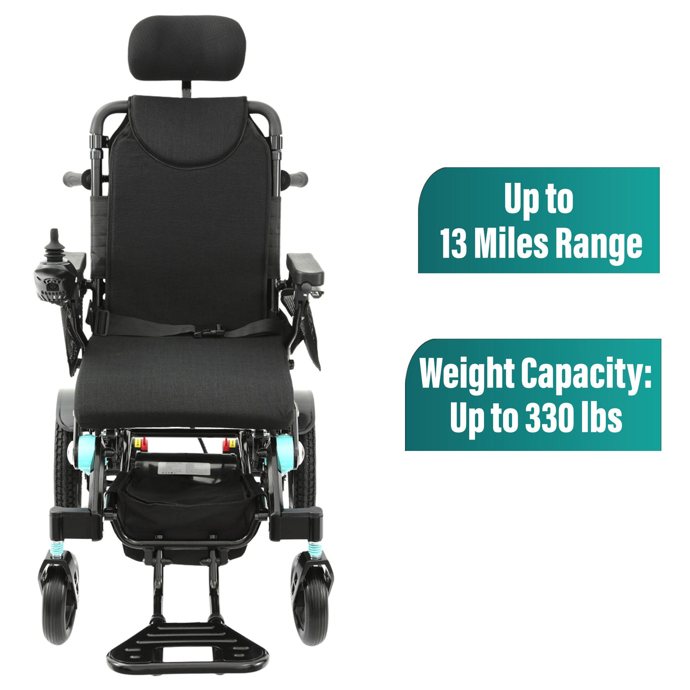 MLS-10AR Malisa Electric Wheelchair - Auto Reclining Backrest