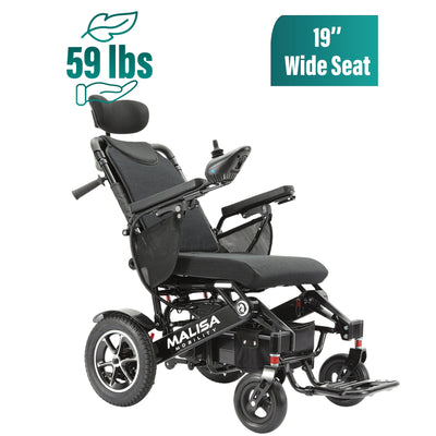 MLS-10AR Malisa Electric Wheelchair - Auto Reclining Backrest