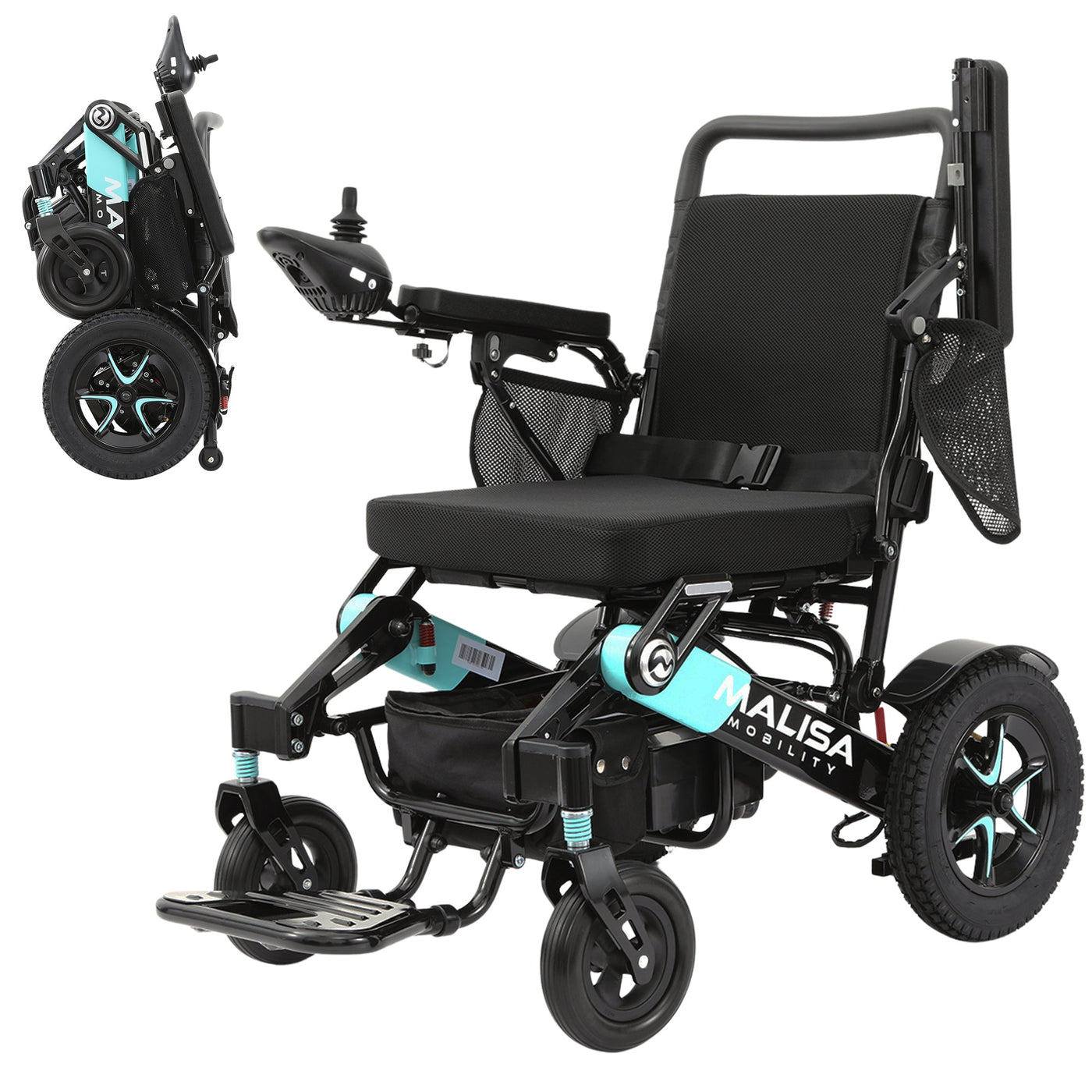 MLS-10MF Malisa Electric Wheelchair - Manual Folding