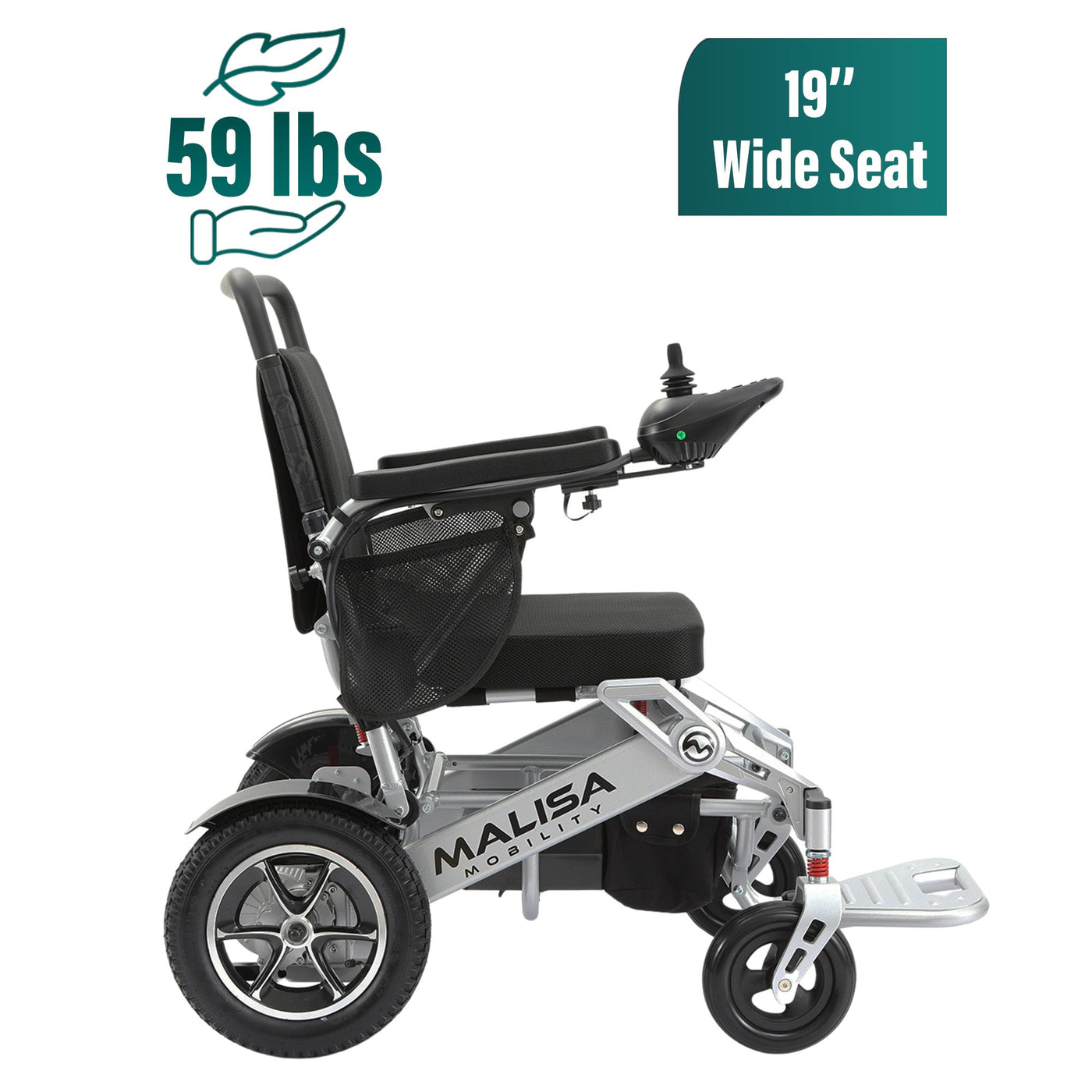 MLS-10MF Malisa Electric Wheelchair - Manual Folding