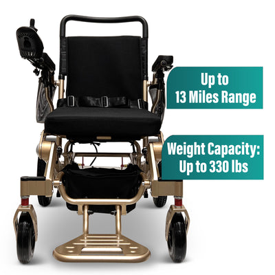 MLS-10AF Automatic Folding Electric Wheelchair Airline Approved Remote Control 330 Lbs Malisa Mobility