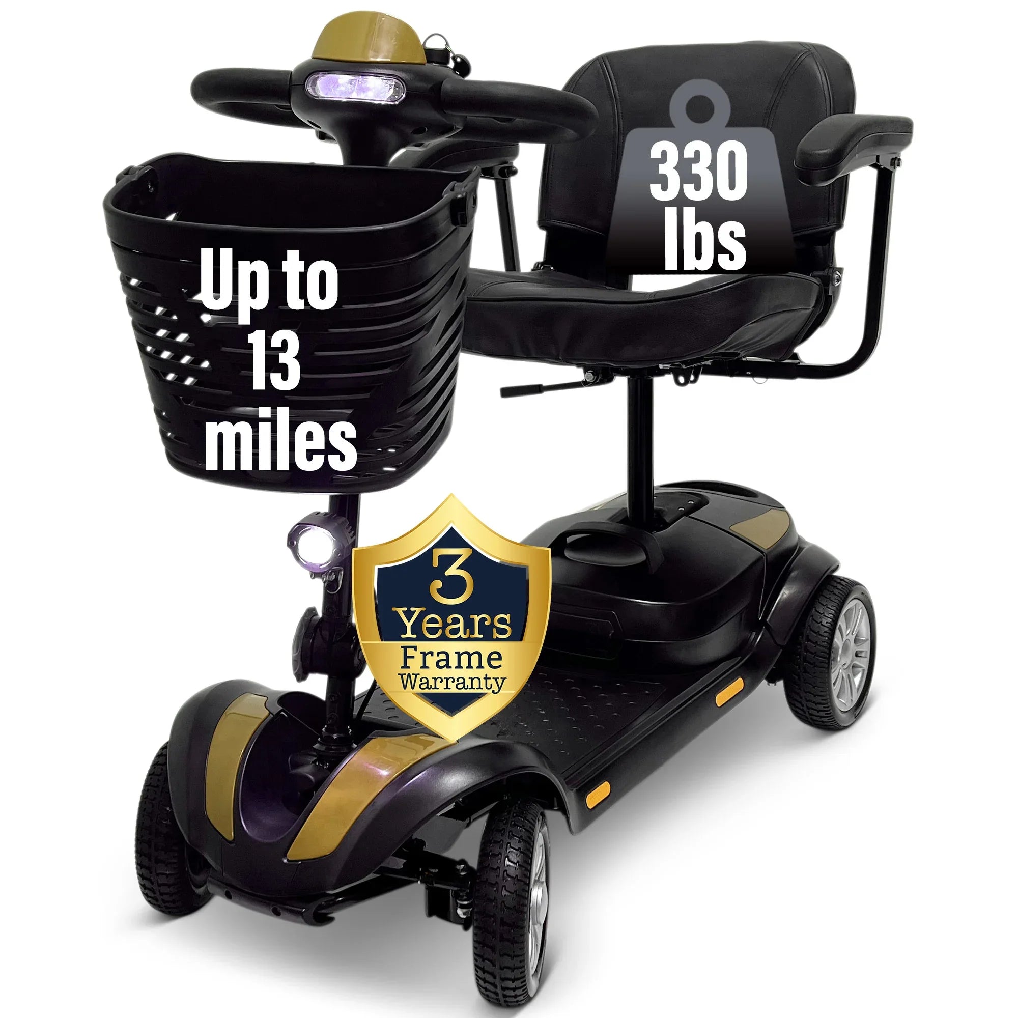 MLS-1 Mobility Scooters - 13 Miles Range - Malisa Mobility