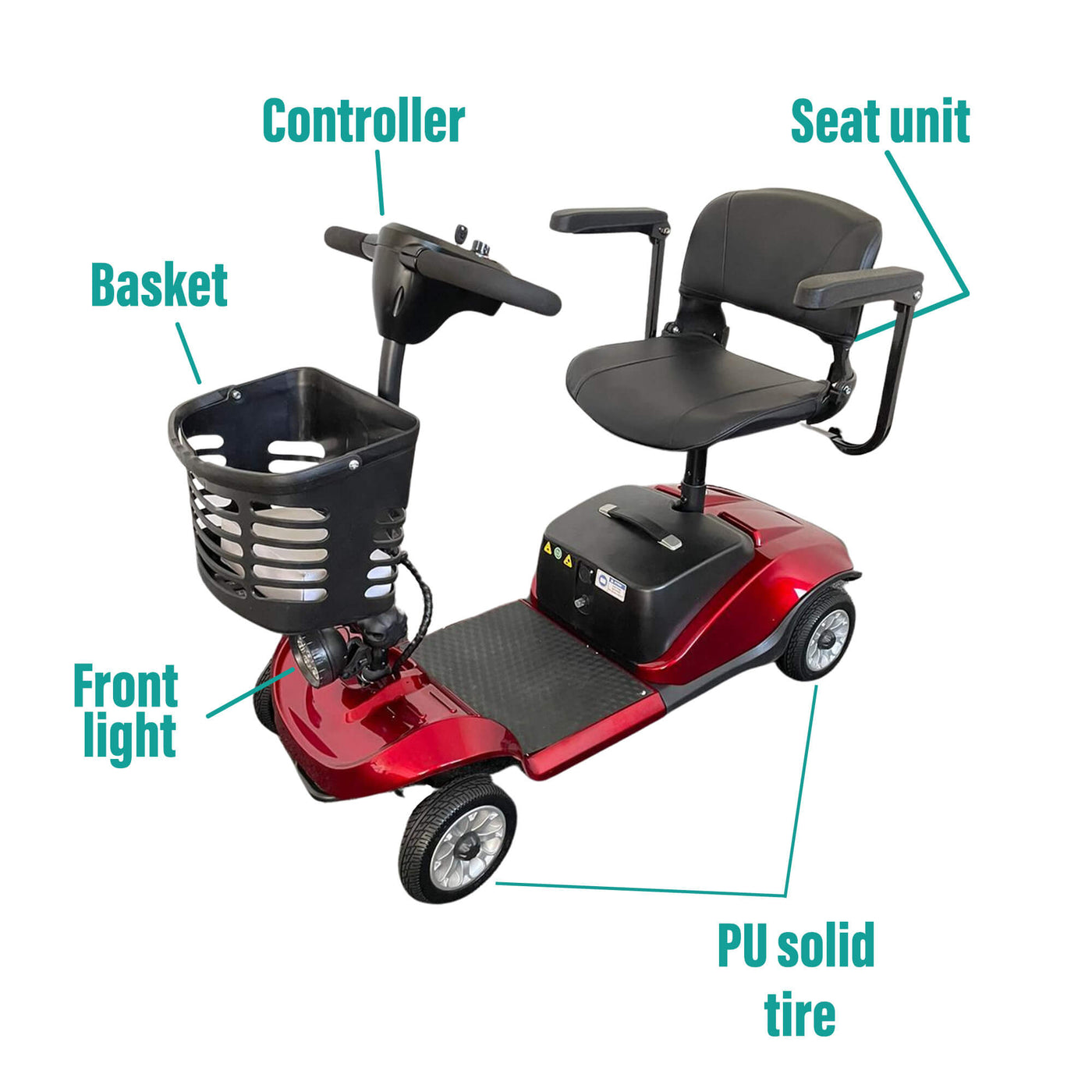 MLS-2 Detachable Mobility Scooter 10 Miles