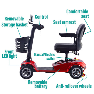 MLS-3 Malisa Detachable Mobility Scooter Plus