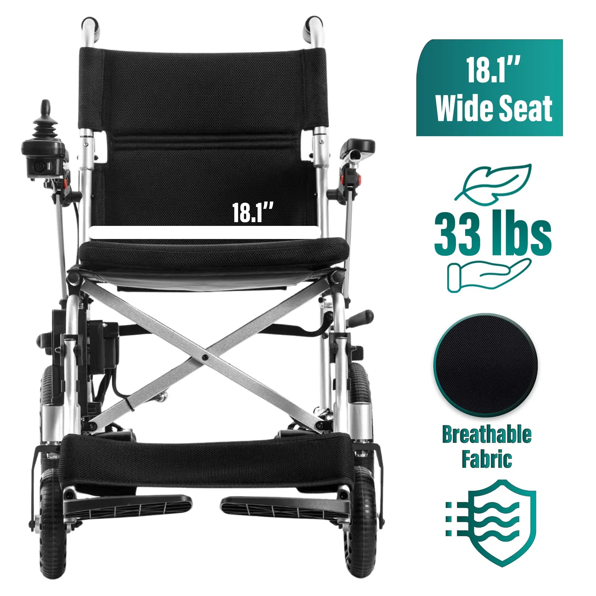 MLS-4 Ultra Lightweight Electric Wheelchair (33lbs) | Airline