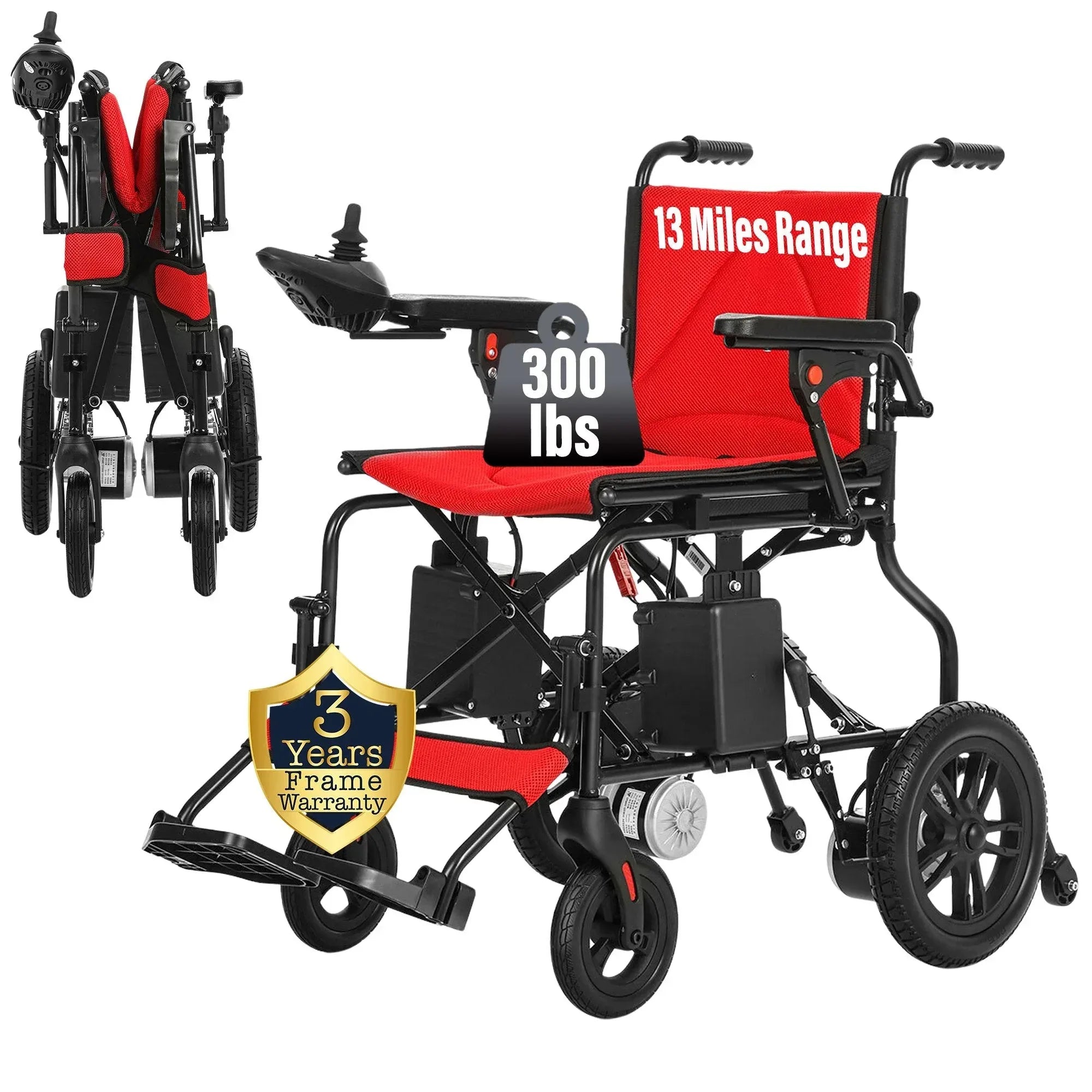 MLS-6001 Lightweight Folding Electric Wheelchair | Airline