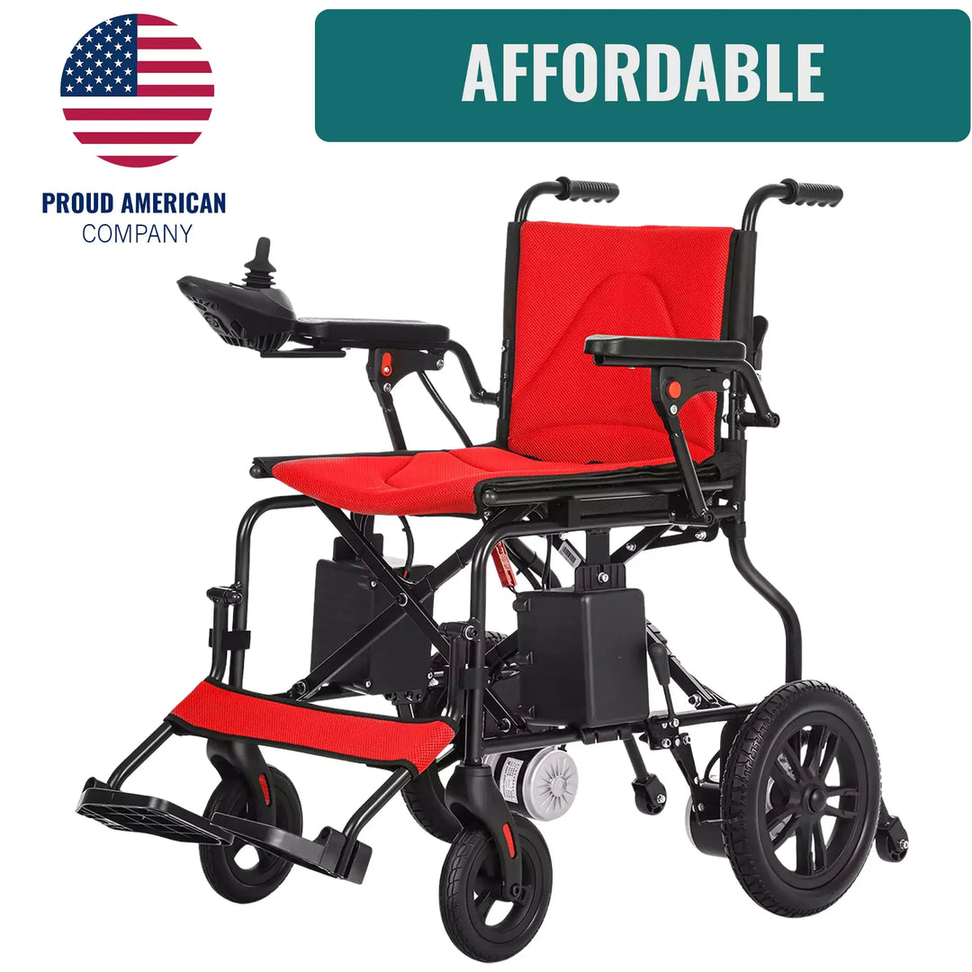 MLS-6001 Lightweight Folding Electric Wheelchair | Airline Approved
