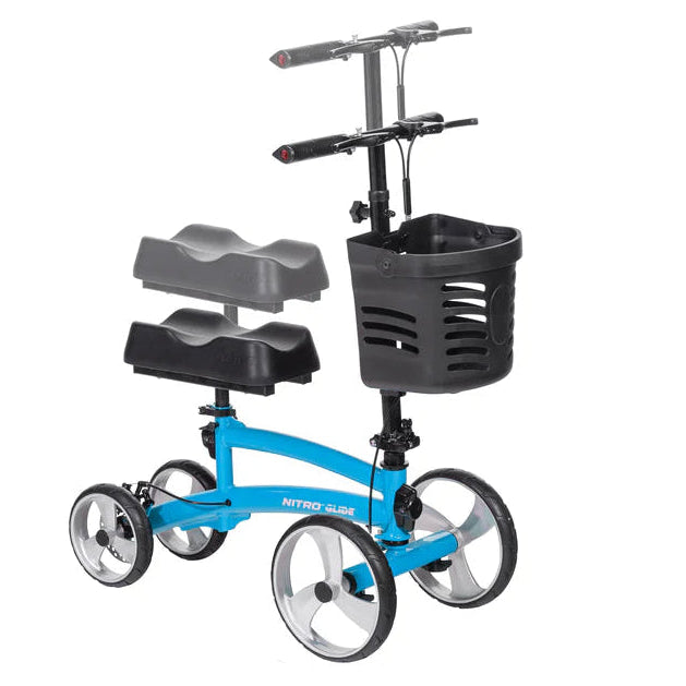 Nitro® Glide Knee Walker – Adjustable Axle All-Terrain Mobility Scooter for Injury Recovery