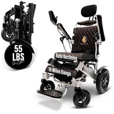 Auto Recline Electric Wheelchair Airline Approved Remote Control