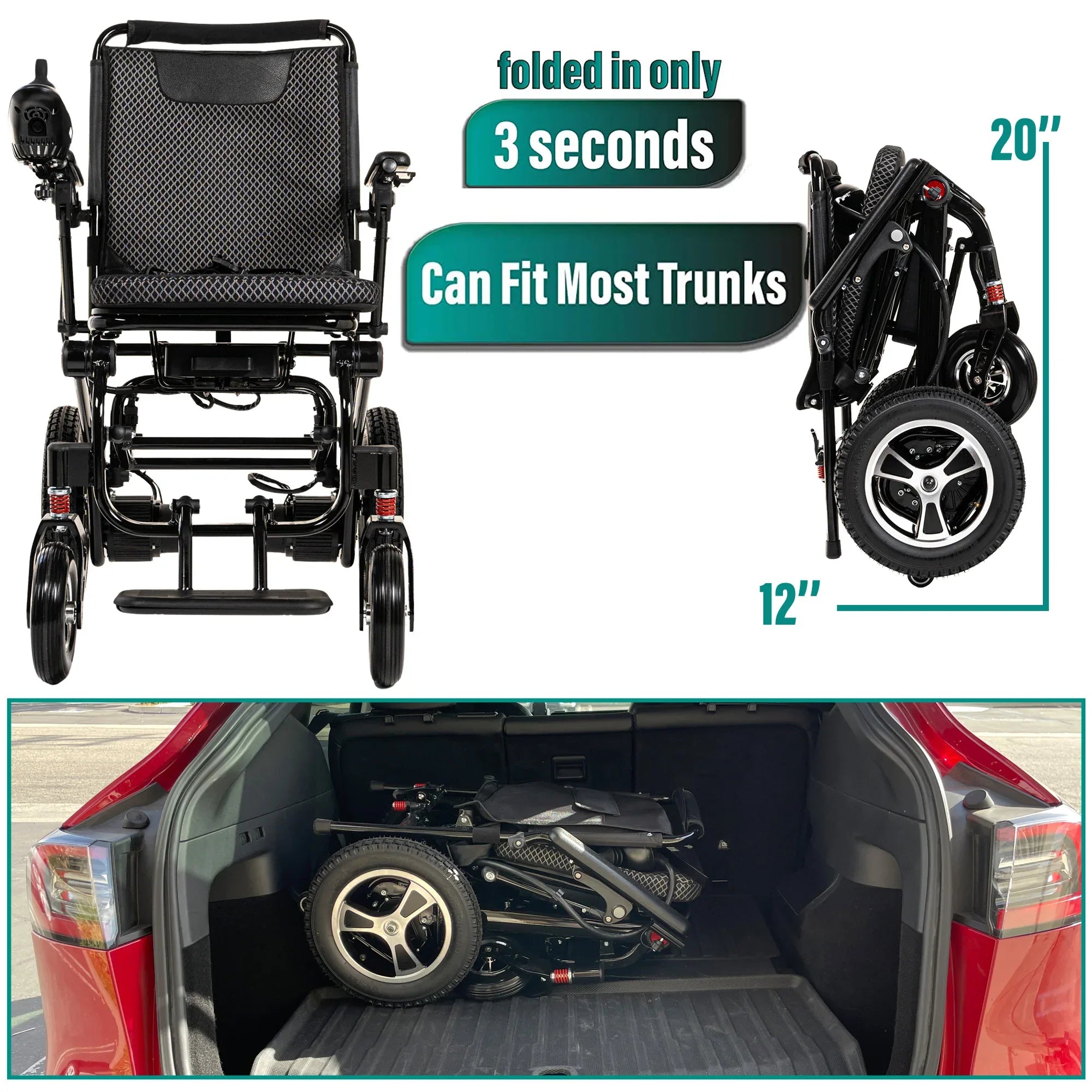 MLS-5 Malisa Lightweight Electric Wheelchair - Malisa Mobility