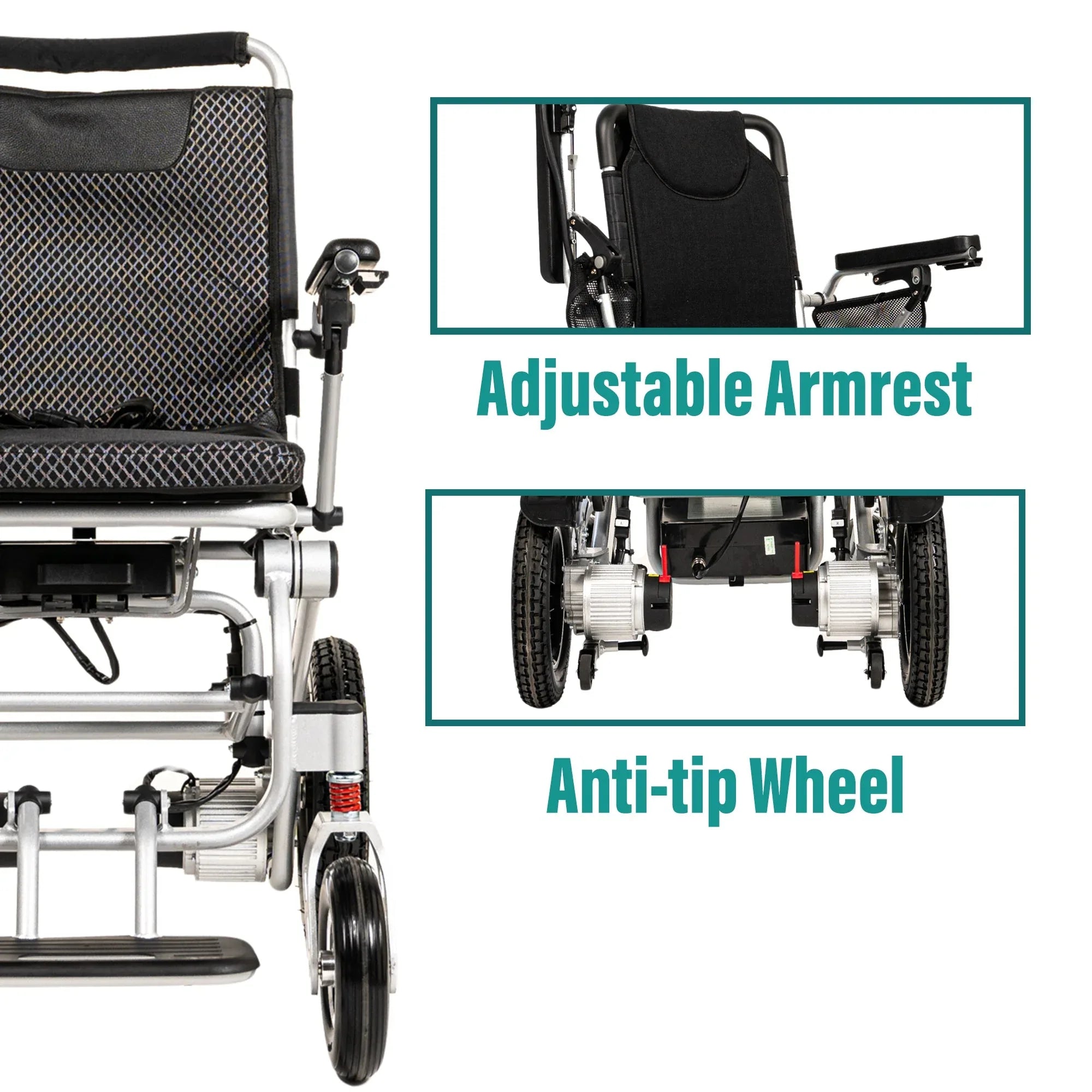 MLS-5 Malisa Lightweight Electric Wheelchair - Malisa Mobility