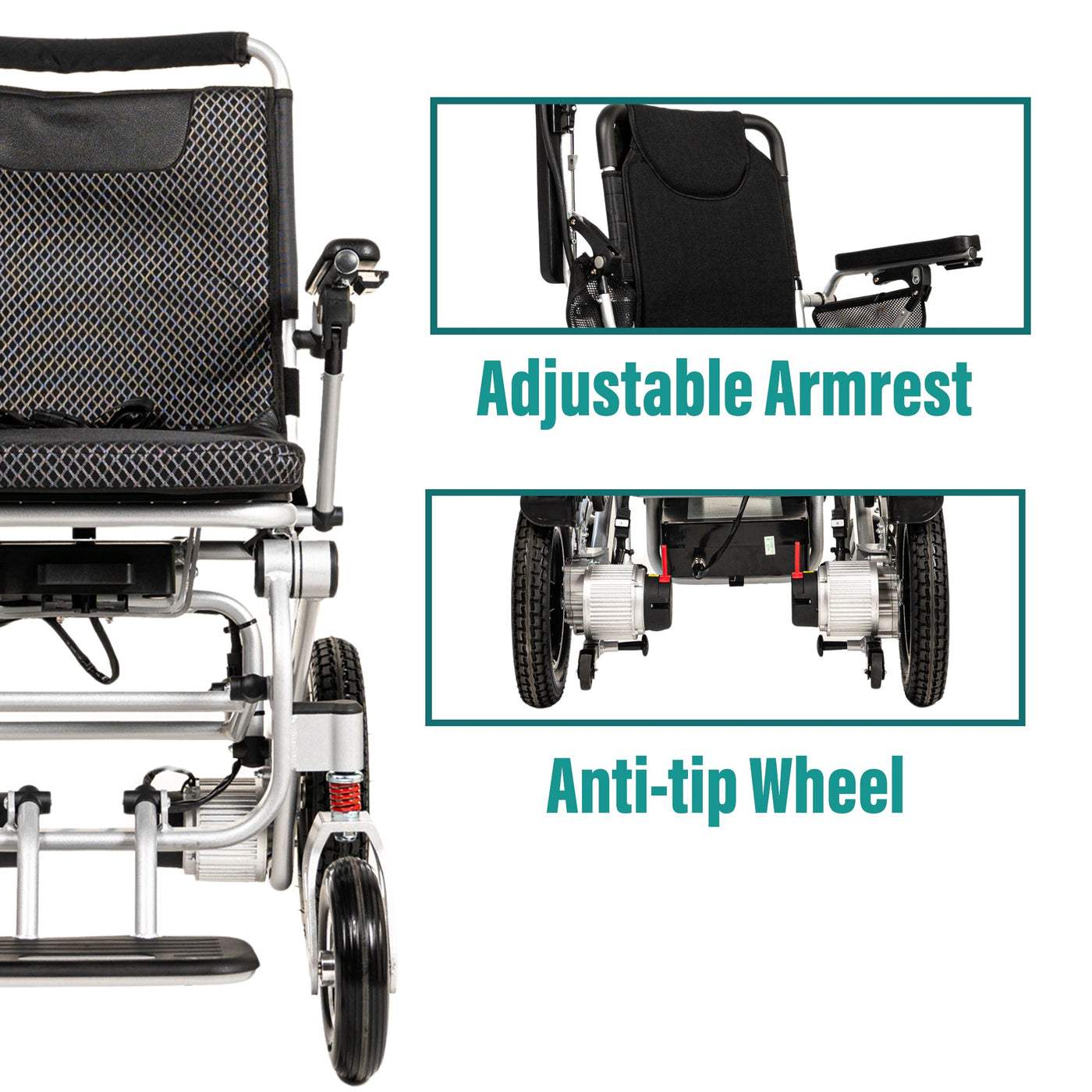 WX7000 Malisa Lightweight Electric Wheelchair