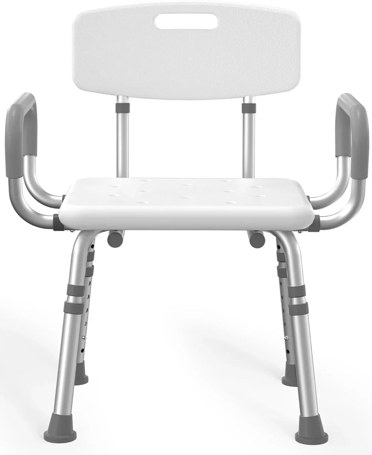 500 lbs Heavy-Duty Shower Chair with Removable Padded Arms and Backrest - Malisa Mobility