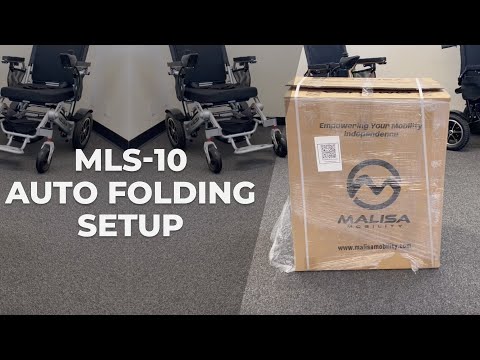 MLS-10AF Malisa Electric Wheelchair Automatic Folding - Leather