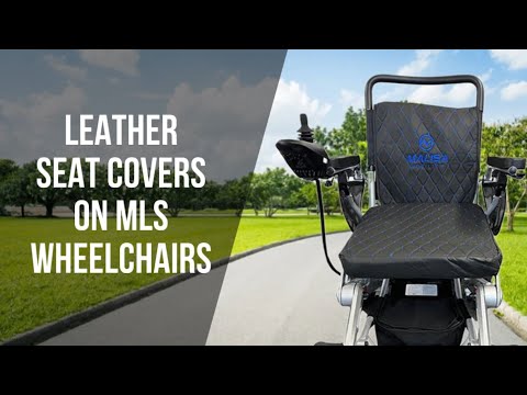 MLS-10MF Malisa Electric Wheelchair Manual Folding - Leather Seat