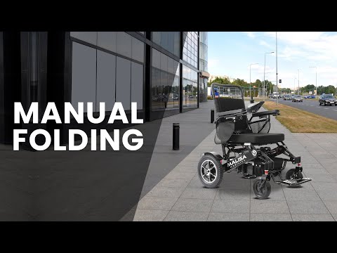 MLS-10MF Malisa Electric Wheelchair - Manual Folding - Standard Frame