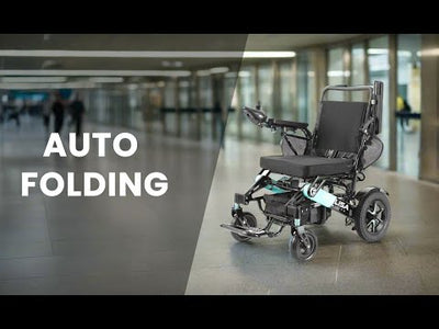 MLS-10AF Malisa Electric Wheelchair Automatic Folding - Leather