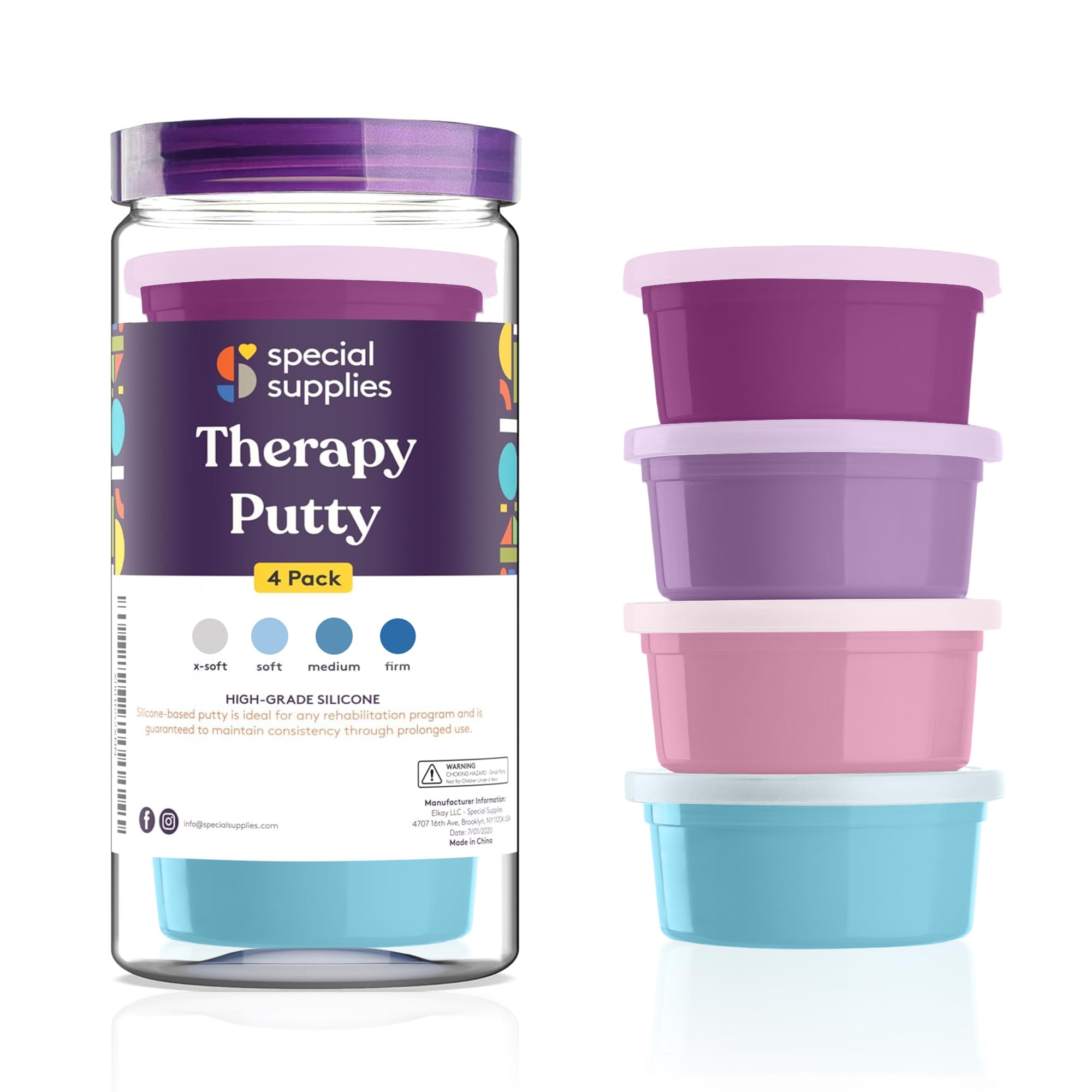 Highlighting the portable and compact 3-ounce containers ideal for travel, work, or home use.
