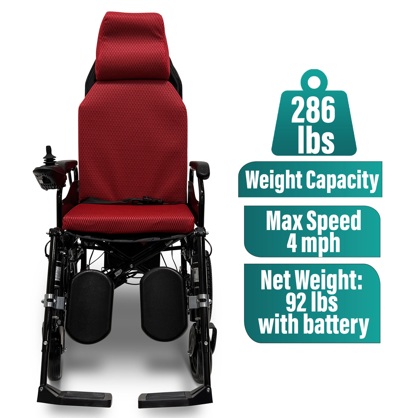 Electric Wheelchair X-9 Remote Controlled,Automatic Reclining Backrest & Lifting Leg Rests